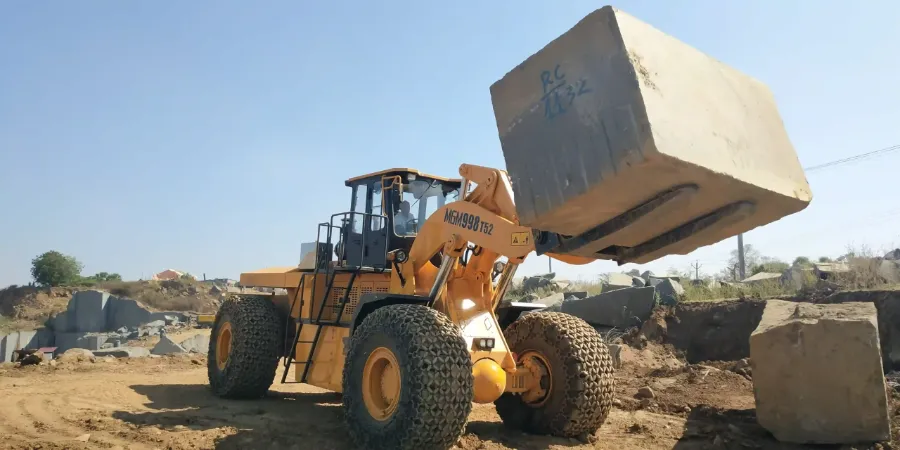 mgma forklift loader at granite mine site