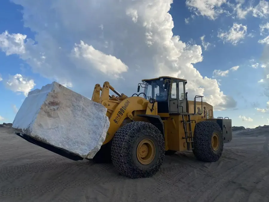 mgma forklift loader's marble mining solution